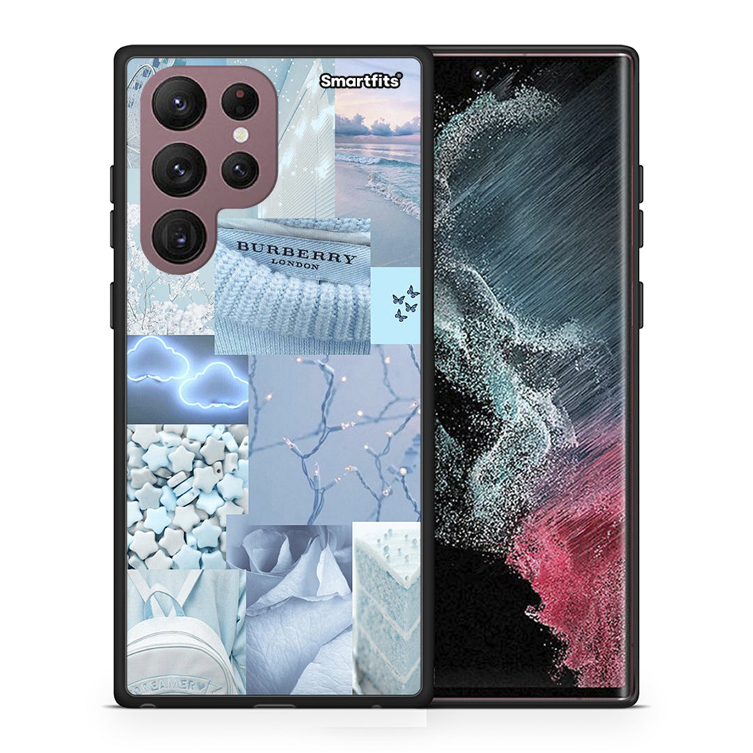 Θήκη Samsung S22 Ultra Ciel Aesthetic Collage από τη Smartfits με σχέδιο στο πίσω μέρος και μαύρο περίβλημα | Samsung S22 Ultra Ciel Aesthetic Collage case with colorful back and black bezels