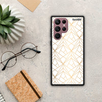 Thumbnail for Geometric Luxury White - Samsung Galaxy S22 Ultra Case