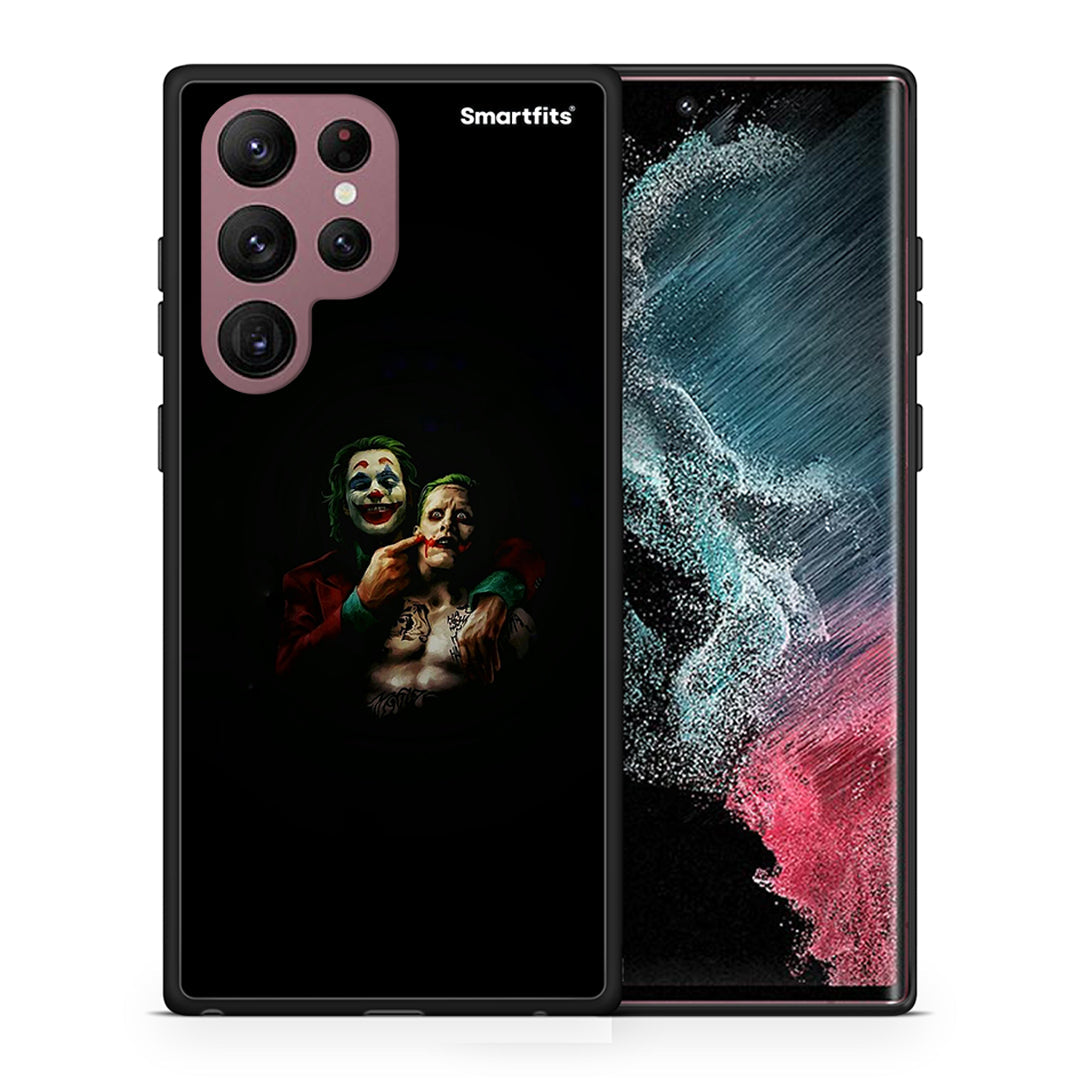 Θήκη Samsung S22 Ultra Clown Hero από τη Smartfits με σχέδιο στο πίσω μέρος και μαύρο περίβλημα | Samsung S22 Ultra Clown Hero case with colorful back and black bezels