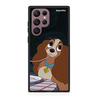 Thumbnail for Samsung S22 Ultra Lady And Tramp 2 Θήκη Αγίου Βαλεντίνου από τη Smartfits με σχέδιο στο πίσω μέρος και μαύρο περίβλημα | Smartphone case with colorful back and black bezels by Smartfits