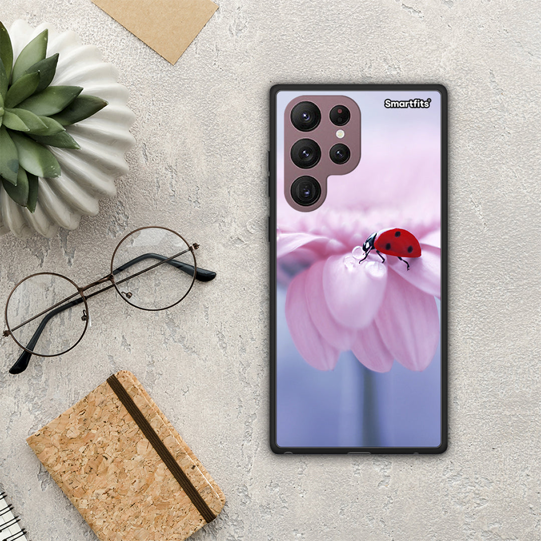 Ladybug Flower - Samsung Galaxy S22 Ultra Case