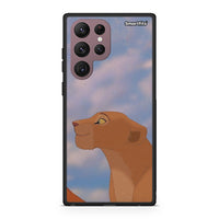 Thumbnail for Samsung S22 Ultra Lion Love 2 Θήκη Αγίου Βαλεντίνου από τη Smartfits με σχέδιο στο πίσω μέρος και μαύρο περίβλημα | Smartphone case with colorful back and black bezels by Smartfits