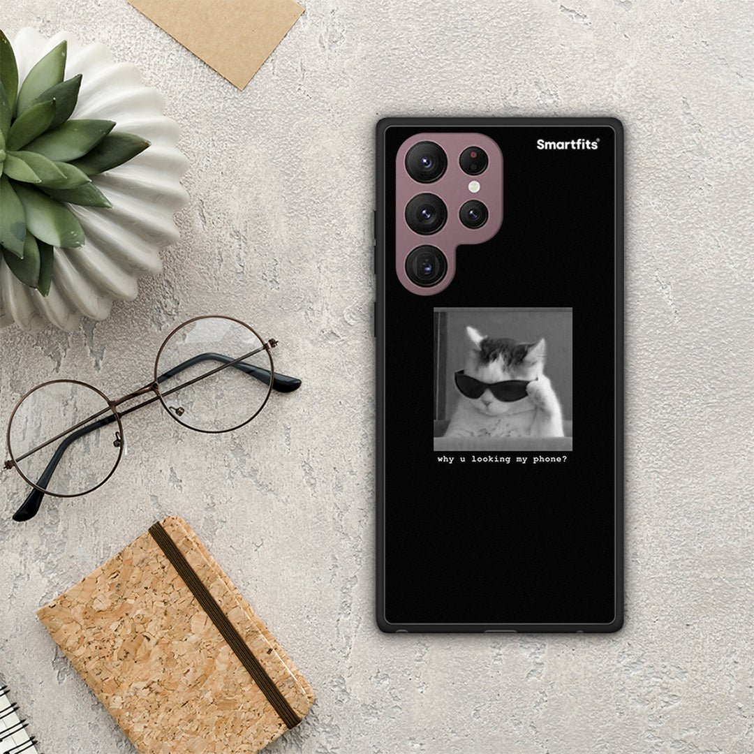 Meme Cat - Samsung Galaxy S22 Ultra case