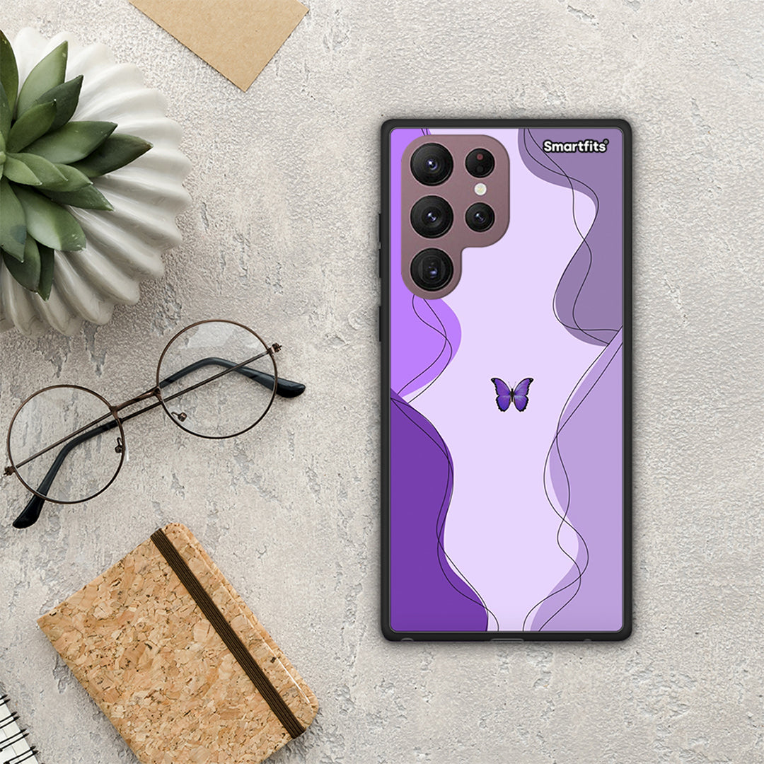 Purple Mariposa - Samsung Galaxy S22 Ultra case