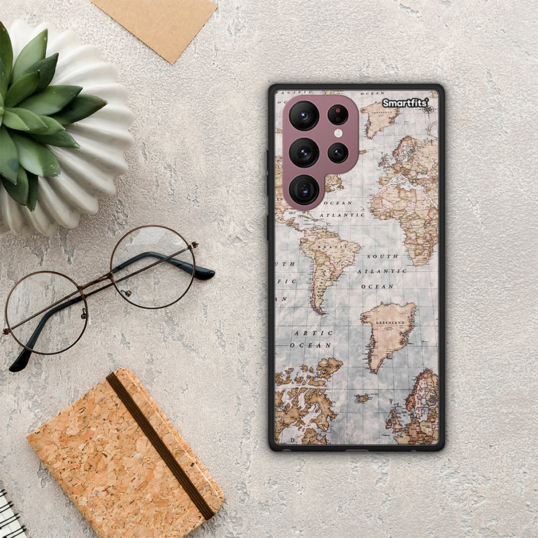 World Map - Samsung Galaxy S22 Ultra Case