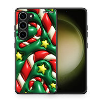 Thumbnail for Θήκη Samsung Galaxy S23 Christmas Bubbles από τη Smartfits με σχέδιο στο πίσω μέρος και μαύρο περίβλημα | Samsung Galaxy S23 Christmas Bubbles Case with Colorful Back and Black Bezels