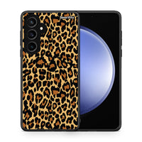 Thumbnail for Θήκη Samsung Galaxy S23 FE Leopard Animal από τη Smartfits με σχέδιο στο πίσω μέρος και μαύρο περίβλημα | Samsung Galaxy S23 FE Leopard Animal case with colorful back and black bezels