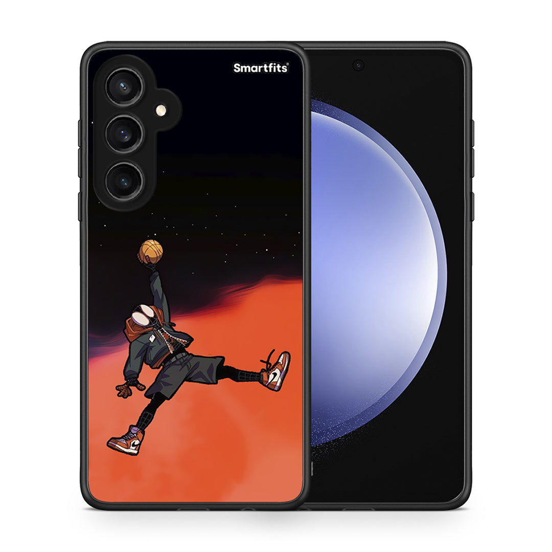 Θήκη Samsung Galaxy S23 FE Basketball Hero από τη Smartfits με σχέδιο στο πίσω μέρος και μαύρο περίβλημα | Samsung Galaxy S23 FE Basketball Hero case with colorful back and black bezels