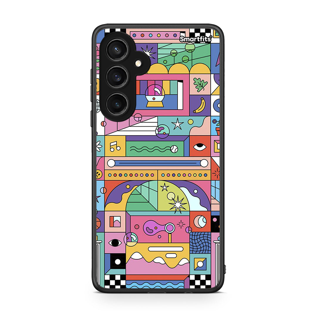 Samsung Galaxy S23 FE Bubbles Soap θήκη από τη Smartfits με σχέδιο στο πίσω μέρος και μαύρο περίβλημα | Smartphone case with colorful back and black bezels by Smartfits