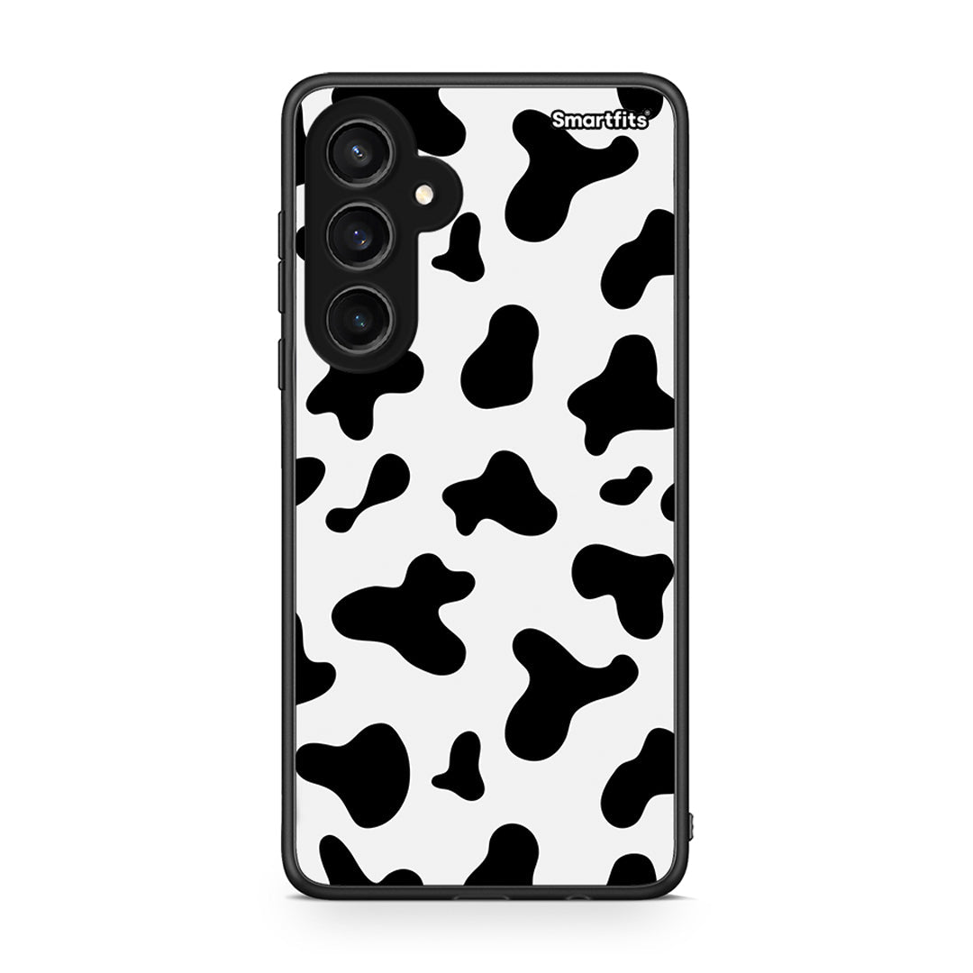 Samsung Galaxy S23 FE Cow Print θήκη από τη Smartfits με σχέδιο στο πίσω μέρος και μαύρο περίβλημα | Smartphone case with colorful back and black bezels by Smartfits
