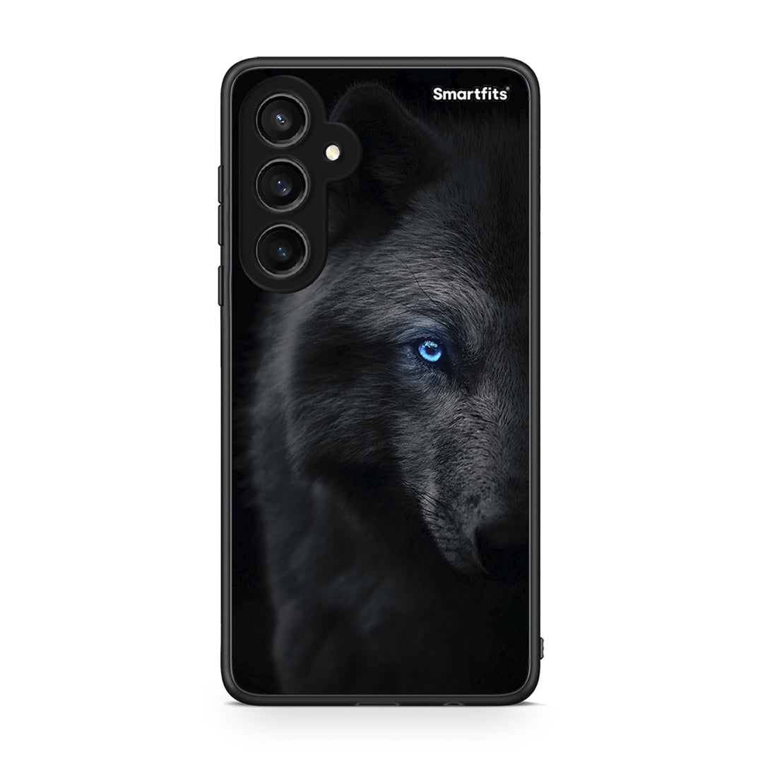 Samsung Galaxy S23 FE Dark Wolf θήκη από τη Smartfits με σχέδιο στο πίσω μέρος και μαύρο περίβλημα | Smartphone case with colorful back and black bezels by Smartfits