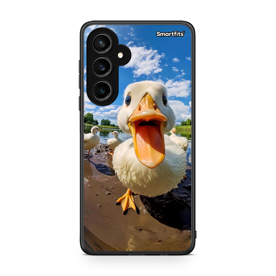 Samsung Galaxy S23 FE Duck Face θήκη από τη Smartfits με σχέδιο στο πίσω μέρος και μαύρο περίβλημα | Smartphone case with colorful back and black bezels by Smartfits