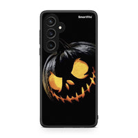 Thumbnail for Samsung Galaxy S23 FE Halloween Scary Pumpkin Θήκη από τη Smartfits με σχέδιο στο πίσω μέρος και μαύρο περίβλημα | Smartphone case with colorful back and black bezels by Smartfits