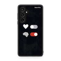 Thumbnail for Samsung Galaxy S23 FE Heart Vs Brain Θήκη Αγίου Βαλεντίνου από τη Smartfits με σχέδιο στο πίσω μέρος και μαύρο περίβλημα | Smartphone case with colorful back and black bezels by Smartfits