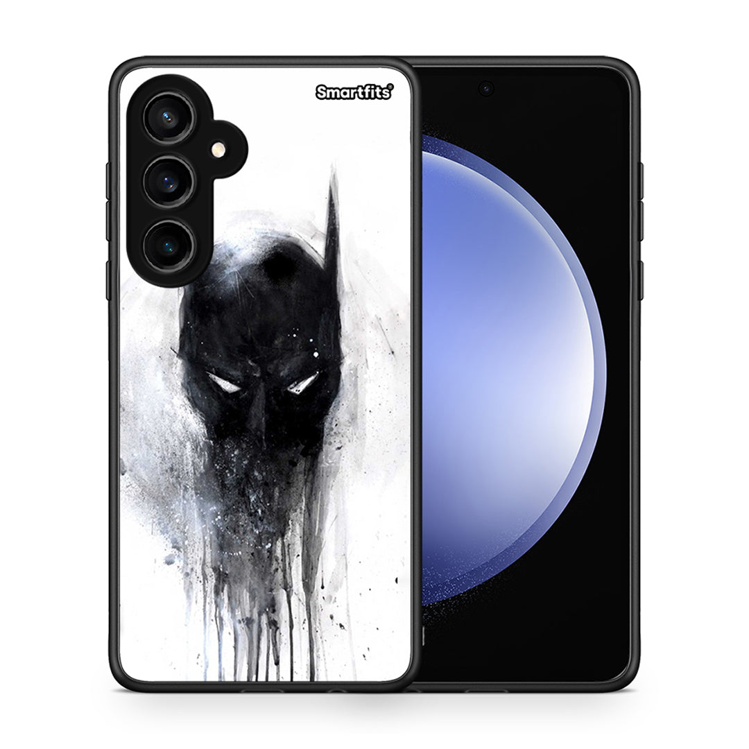 Θήκη Samsung Galaxy S23 FE Paint Bat Hero από τη Smartfits με σχέδιο στο πίσω μέρος και μαύρο περίβλημα | Samsung Galaxy S23 FE Paint Bat Hero case with colorful back and black bezels