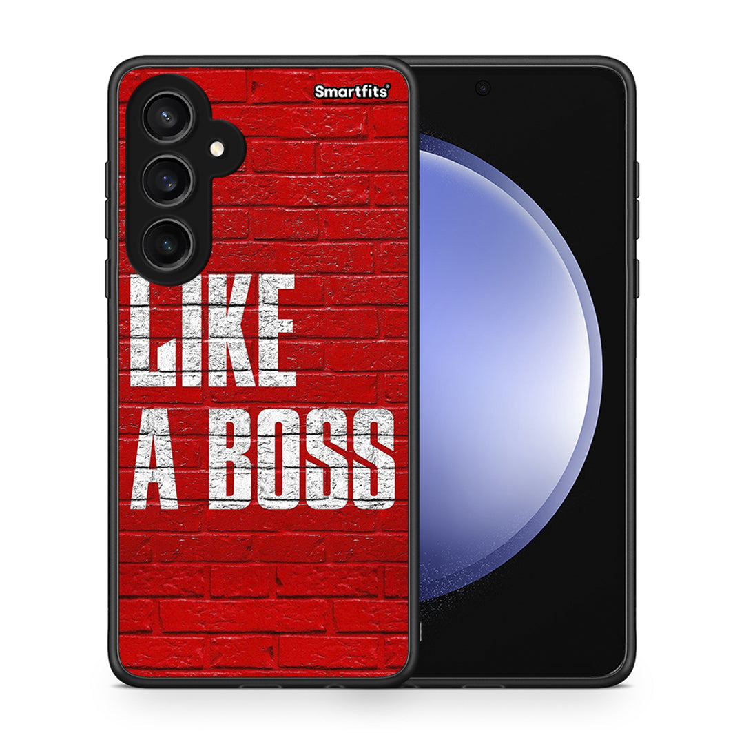 Θήκη Samsung Galaxy S23 FE Like A Boss από τη Smartfits με σχέδιο στο πίσω μέρος και μαύρο περίβλημα | Samsung Galaxy S23 FE Like A Boss case with colorful back and black bezels