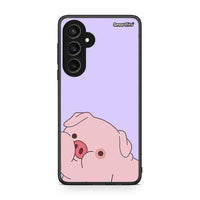 Thumbnail for Samsung Galaxy S23 FE Pig Love 2 Θήκη Αγίου Βαλεντίνου από τη Smartfits με σχέδιο στο πίσω μέρος και μαύρο περίβλημα | Smartphone case with colorful back and black bezels by Smartfits