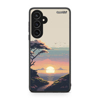 Thumbnail for Samsung Galaxy S23 FE Pixel Sunset Θήκη από τη Smartfits με σχέδιο στο πίσω μέρος και μαύρο περίβλημα | Smartphone case with colorful back and black bezels by Smartfits