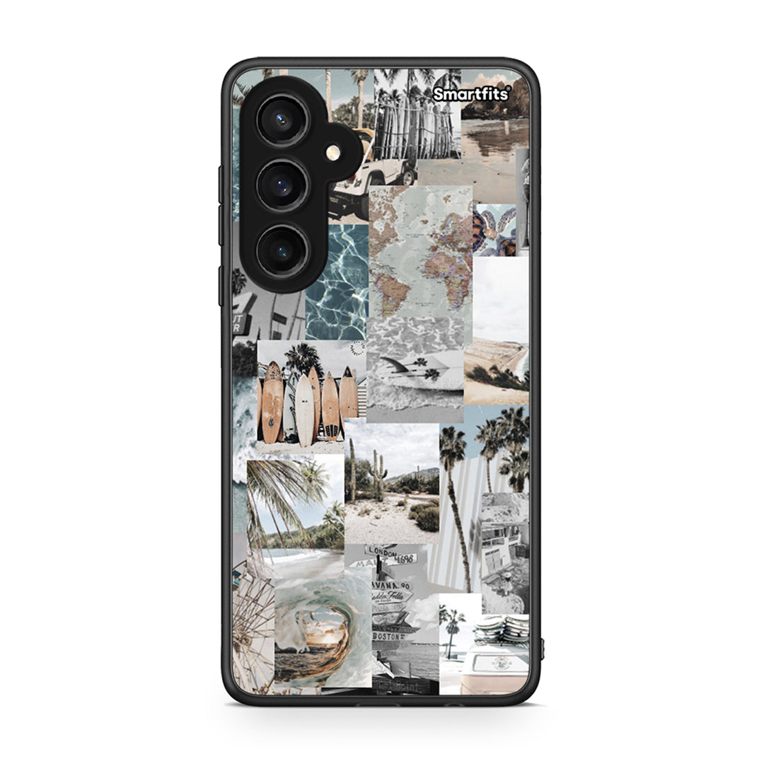 Samsung Galaxy S23 FE Retro Beach Life Θήκη από τη Smartfits με σχέδιο στο πίσω μέρος και μαύρο περίβλημα | Smartphone case with colorful back and black bezels by Smartfits