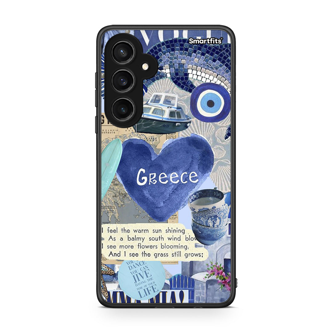 Samsung Galaxy S23 FE Summer In Greece Θήκη από τη Smartfits με σχέδιο στο πίσω μέρος και μαύρο περίβλημα | Smartphone case with colorful back and black bezels by Smartfits