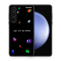 Thumbnail for Θήκη Samsung Galaxy S23 FE AFK Text από τη Smartfits με σχέδιο στο πίσω μέρος και μαύρο περίβλημα | Samsung Galaxy S23 FE AFK Text case with colorful back and black bezels