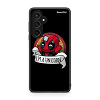 Thumbnail for Samsung Galaxy S23 FE Unicorn Deadpool θήκη από τη Smartfits με σχέδιο στο πίσω μέρος και μαύρο περίβλημα | Smartphone case with colorful back and black bezels by Smartfits