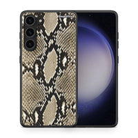 Thumbnail for Θήκη Samsung Galaxy S23 Plus Animal Fashion Snake από τη Smartfits με σχέδιο στο πίσω μέρος και μαύρο περίβλημα | Samsung Galaxy S23 Plus Animal Fashion Snake Case with Colorful Back and Black Bezels