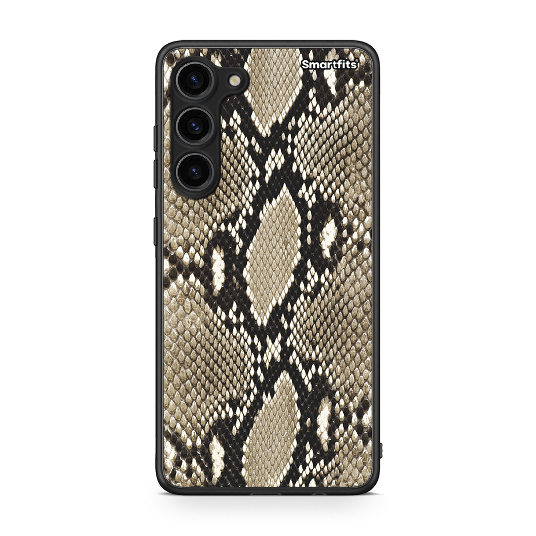 Θήκη Samsung Galaxy S23 Plus Animal Fashion Snake από τη Smartfits με σχέδιο στο πίσω μέρος και μαύρο περίβλημα | Samsung Galaxy S23 Plus Animal Fashion Snake Case with Colorful Back and Black Bezels