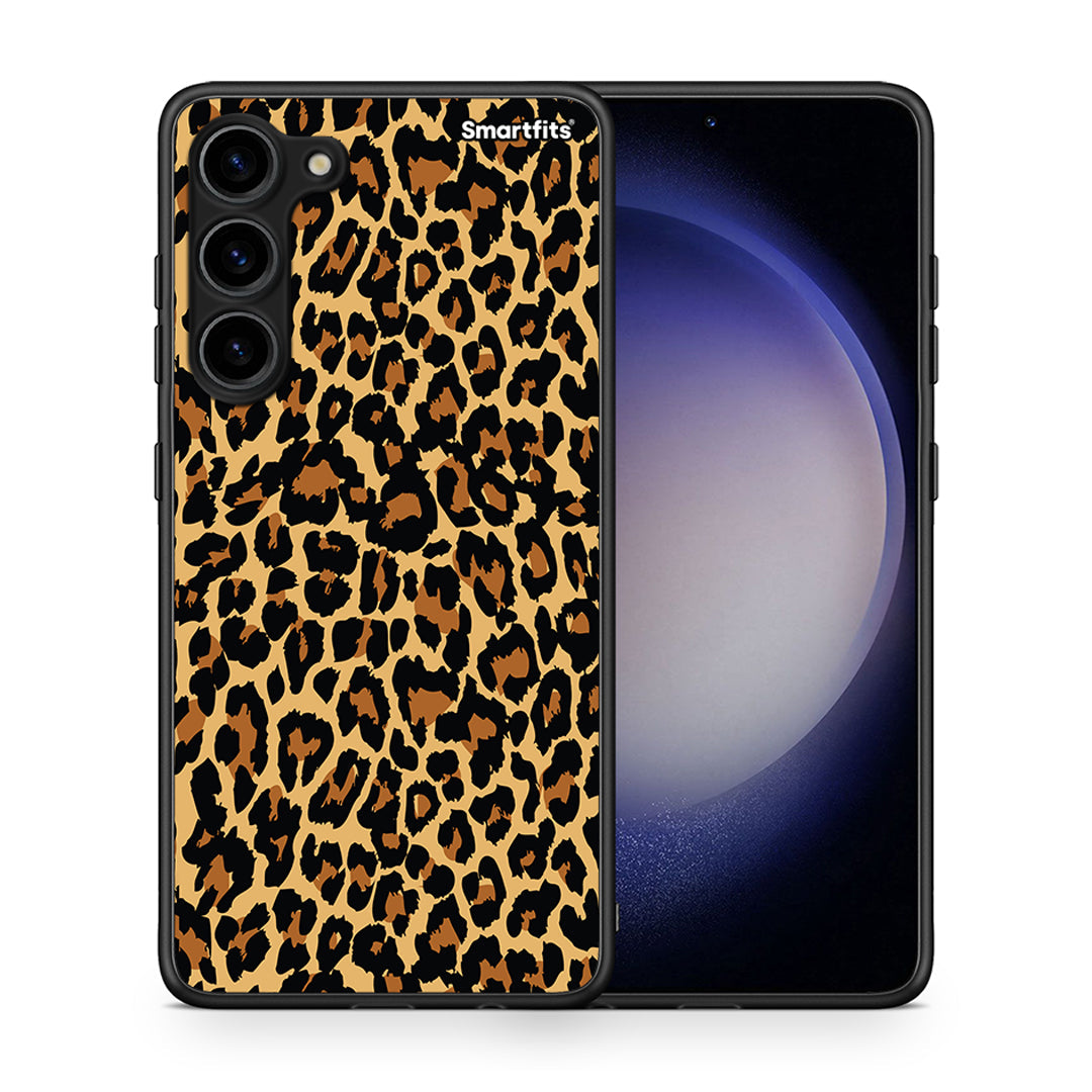Θήκη Samsung Galaxy S23 Plus Animal Leopard από τη Smartfits με σχέδιο στο πίσω μέρος και μαύρο περίβλημα | Samsung Galaxy S23 Plus Animal Leopard Case with Colorful Back and Black Bezels
