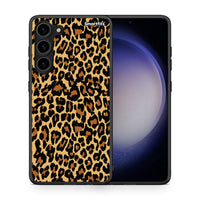 Thumbnail for Θήκη Samsung Galaxy S23 Plus Animal Leopard από τη Smartfits με σχέδιο στο πίσω μέρος και μαύρο περίβλημα | Samsung Galaxy S23 Plus Animal Leopard Case with Colorful Back and Black Bezels