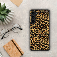 Thumbnail for Θήκη Samsung Galaxy S23 Plus Animal Leopard από τη Smartfits με σχέδιο στο πίσω μέρος και μαύρο περίβλημα | Samsung Galaxy S23 Plus Animal Leopard Case with Colorful Back and Black Bezels