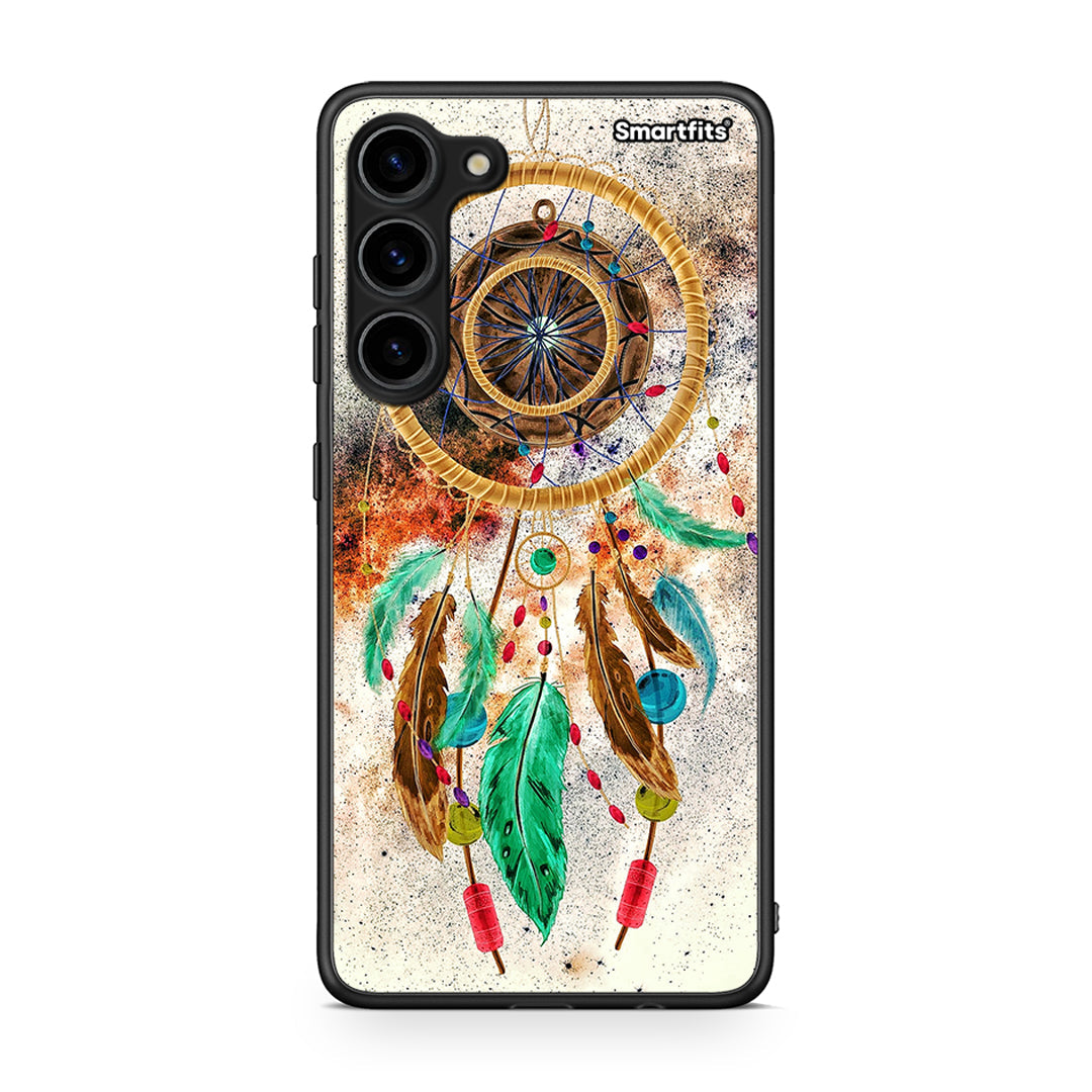 Θήκη Samsung Galaxy S23 Plus Boho DreamCatcher από τη Smartfits με σχέδιο στο πίσω μέρος και μαύρο περίβλημα | Samsung Galaxy S23 Plus Boho DreamCatcher Case with Colorful Back and Black Bezels