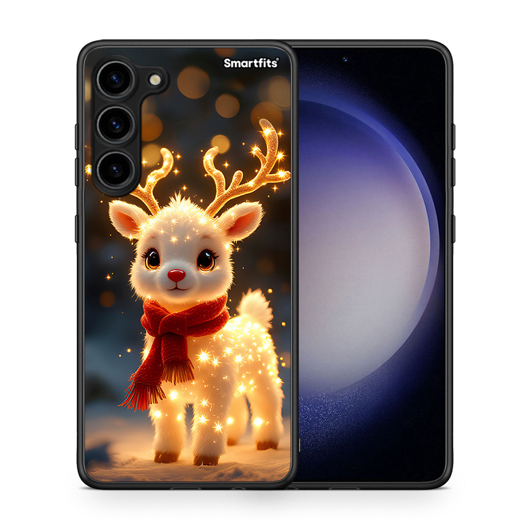 Θήκη Samsung Galaxy S23 Plus Christmas Cutie από τη Smartfits με σχέδιο στο πίσω μέρος και μαύρο περίβλημα | Samsung Galaxy S23 Plus Christmas Cutie Case with Colorful Back and Black Bezels