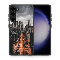 Thumbnail for Θήκη Samsung Galaxy S23 Plus City Lights από τη Smartfits με σχέδιο στο πίσω μέρος και μαύρο περίβλημα | Samsung Galaxy S23 Plus City Lights Case with Colorful Back and Black Bezels