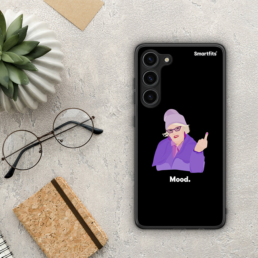 Θήκη Samsung Galaxy S23 Plus Grandma Mood Black από τη Smartfits με σχέδιο στο πίσω μέρος και μαύρο περίβλημα | Samsung Galaxy S23 Plus Grandma Mood Black Case with Colorful Back and Black Bezels