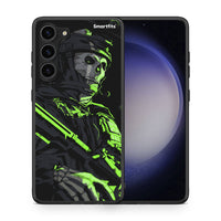 Thumbnail for Θήκη Samsung Galaxy S23 Plus Green Soldier από τη Smartfits με σχέδιο στο πίσω μέρος και μαύρο περίβλημα | Samsung Galaxy S23 Plus Green Soldier Case with Colorful Back and Black Bezels