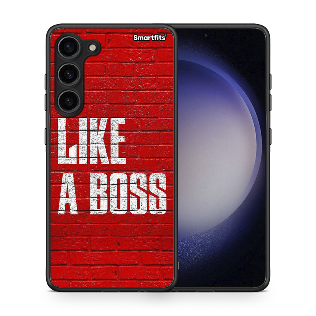 Θήκη Samsung Galaxy S23 Plus Like A Boss από τη Smartfits με σχέδιο στο πίσω μέρος και μαύρο περίβλημα | Samsung Galaxy S23 Plus Like A Boss Case with Colorful Back and Black Bezels