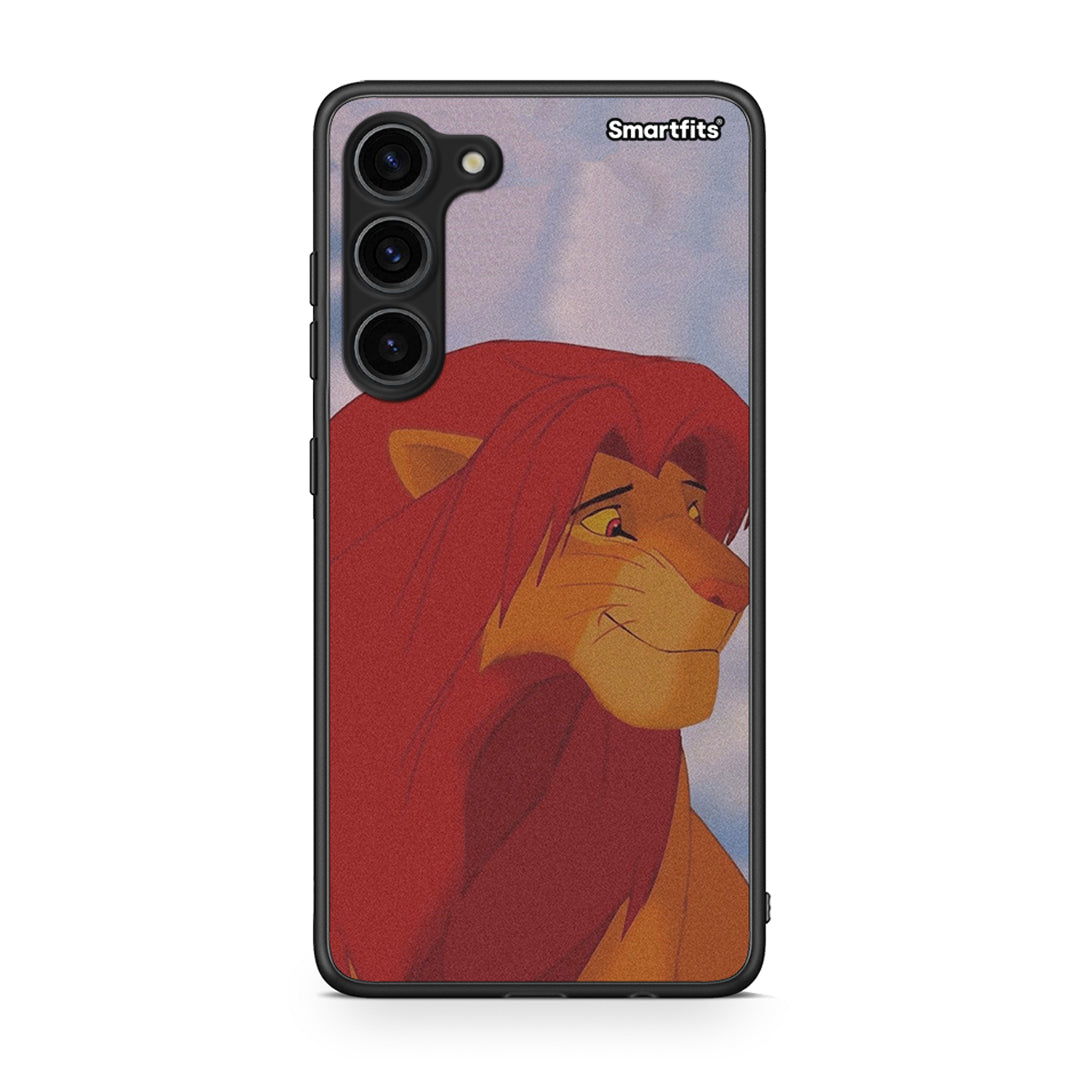 Θήκη Samsung Galaxy S23 Plus Lion Love 1 από τη Smartfits με σχέδιο στο πίσω μέρος και μαύρο περίβλημα | Samsung Galaxy S23 Plus Lion Love 1 Case with Colorful Back and Black Bezels