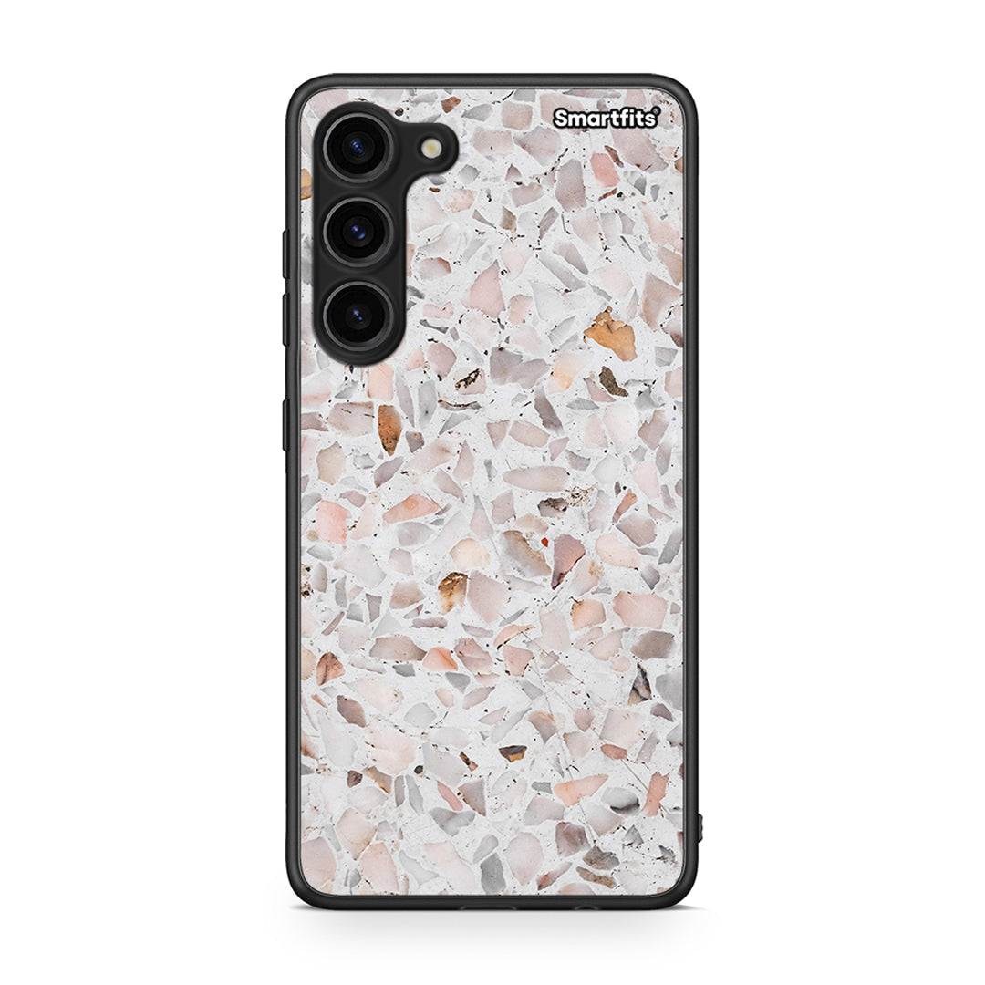 Θήκη Samsung Galaxy S23 Plus Marble Terrazzo από τη Smartfits με σχέδιο στο πίσω μέρος και μαύρο περίβλημα | Samsung Galaxy S23 Plus Marble Terrazzo Case with Colorful Back and Black Bezels