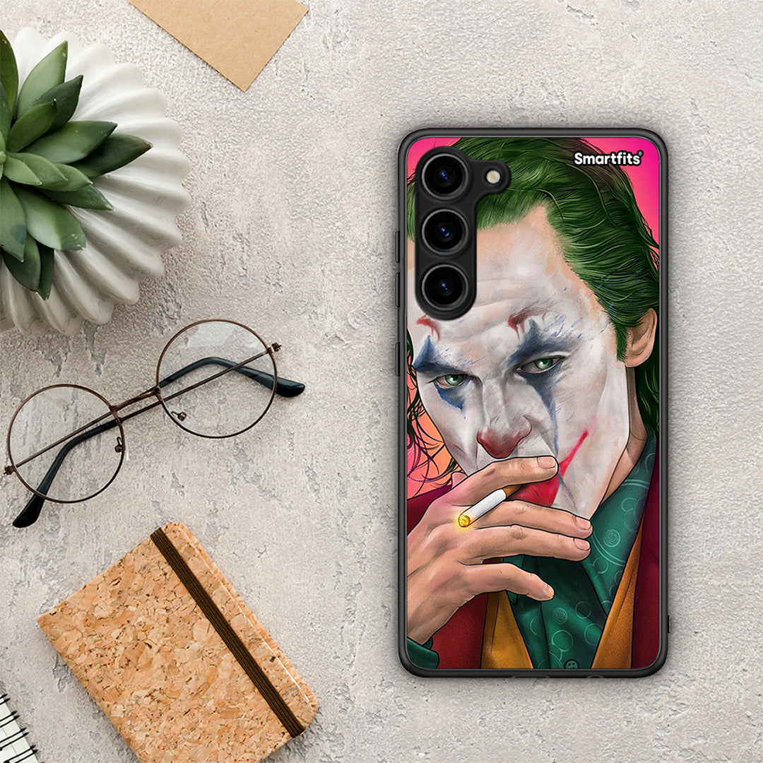 Θήκη Samsung Galaxy S23 Plus PopArt JokesOnU από τη Smartfits με σχέδιο στο πίσω μέρος και μαύρο περίβλημα | Samsung Galaxy S23 Plus PopArt JokesOnU Case with Colorful Back and Black Bezels