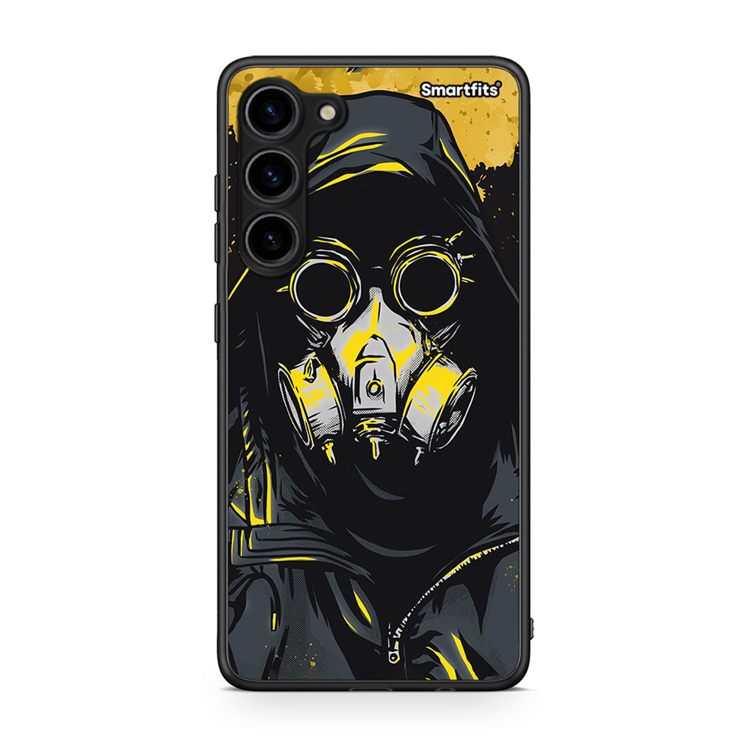 Θήκη Samsung Galaxy S23 Plus PopArt Mask από τη Smartfits με σχέδιο στο πίσω μέρος και μαύρο περίβλημα | Samsung Galaxy S23 Plus PopArt Mask Case with Colorful Back and Black Bezels