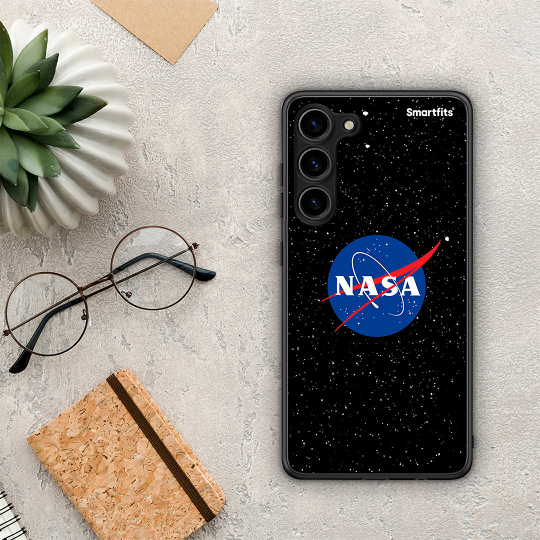 Θήκη Samsung Galaxy S23 Plus PopArt NASA από τη Smartfits με σχέδιο στο πίσω μέρος και μαύρο περίβλημα | Samsung Galaxy S23 Plus PopArt NASA Case with Colorful Back and Black Bezels