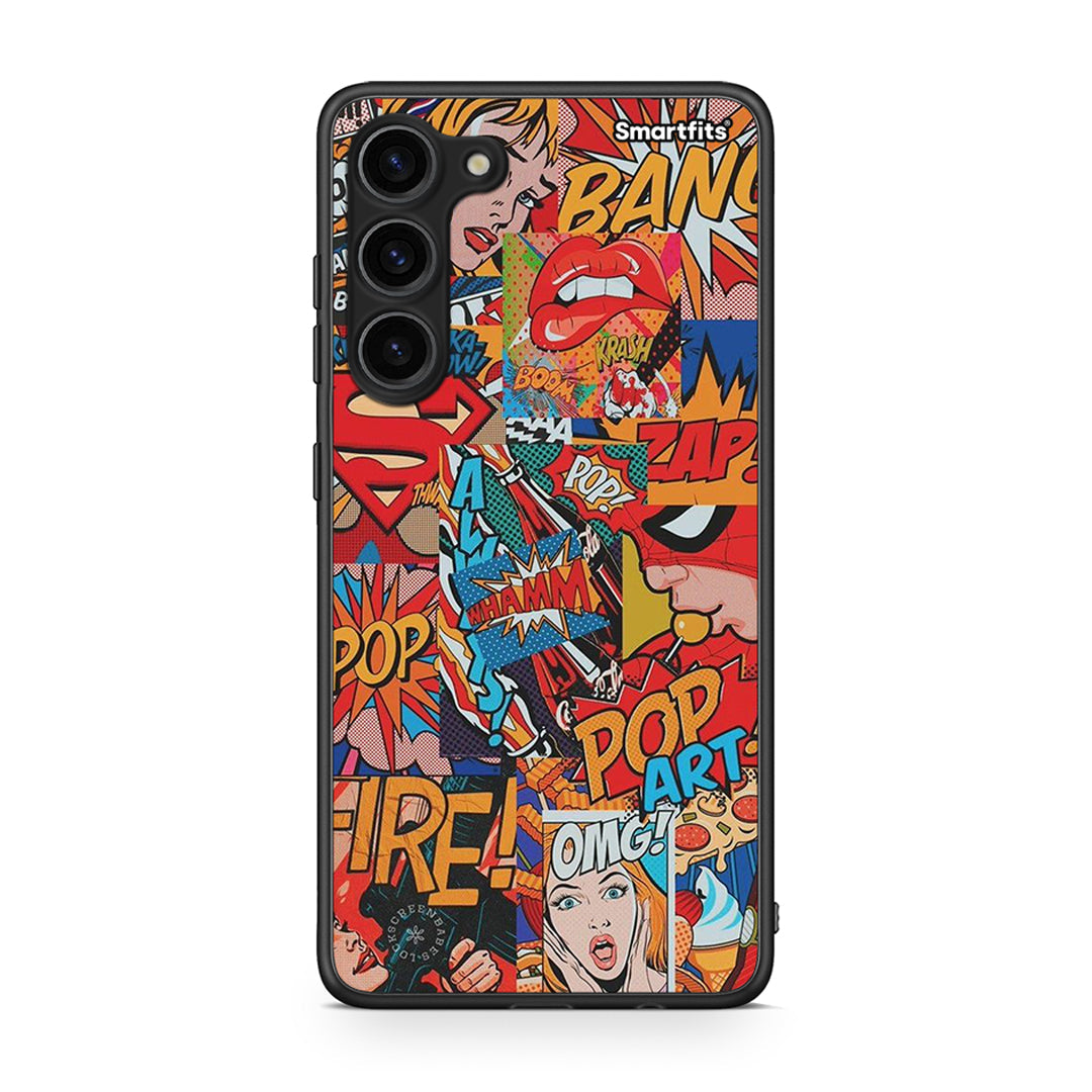 Θήκη Samsung Galaxy S23 Plus PopArt OMG από τη Smartfits με σχέδιο στο πίσω μέρος και μαύρο περίβλημα | Samsung Galaxy S23 Plus PopArt OMG Case with Colorful Back and Black Bezels