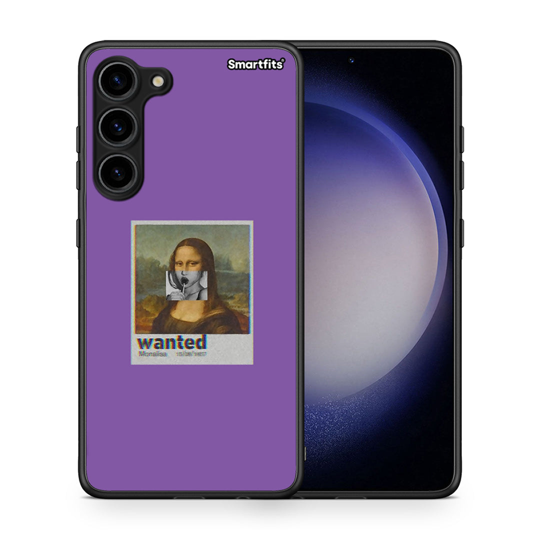 Θήκη Samsung Galaxy S23 Plus Popart Monalisa από τη Smartfits με σχέδιο στο πίσω μέρος και μαύρο περίβλημα | Samsung Galaxy S23 Plus Popart Monalisa Case with Colorful Back and Black Bezels