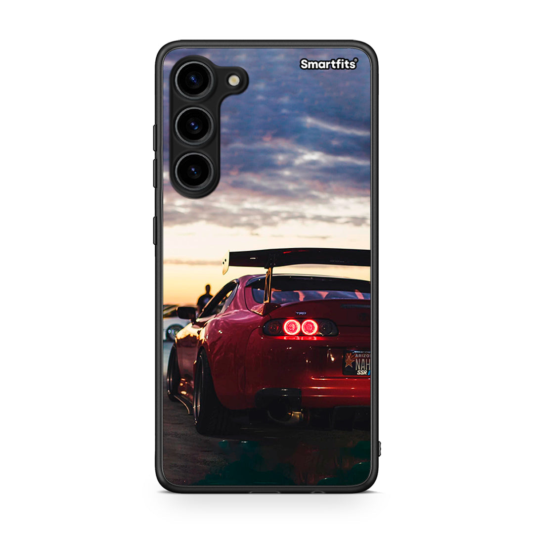 Θήκη Samsung Galaxy S23 Plus Racing Supra από τη Smartfits με σχέδιο στο πίσω μέρος και μαύρο περίβλημα | Samsung Galaxy S23 Plus Racing Supra Case with Colorful Back and Black Bezels