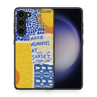 Thumbnail for Θήκη Samsung Galaxy S23 Plus Sunset Memories από τη Smartfits με σχέδιο στο πίσω μέρος και μαύρο περίβλημα | Samsung Galaxy S23 Plus Sunset Memories Case with Colorful Back and Black Bezels