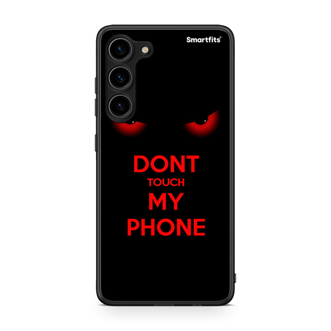 Θήκη Samsung Galaxy S23 Plus Touch My Phone από τη Smartfits με σχέδιο στο πίσω μέρος και μαύρο περίβλημα | Samsung Galaxy S23 Plus Touch My Phone Case with Colorful Back and Black Bezels