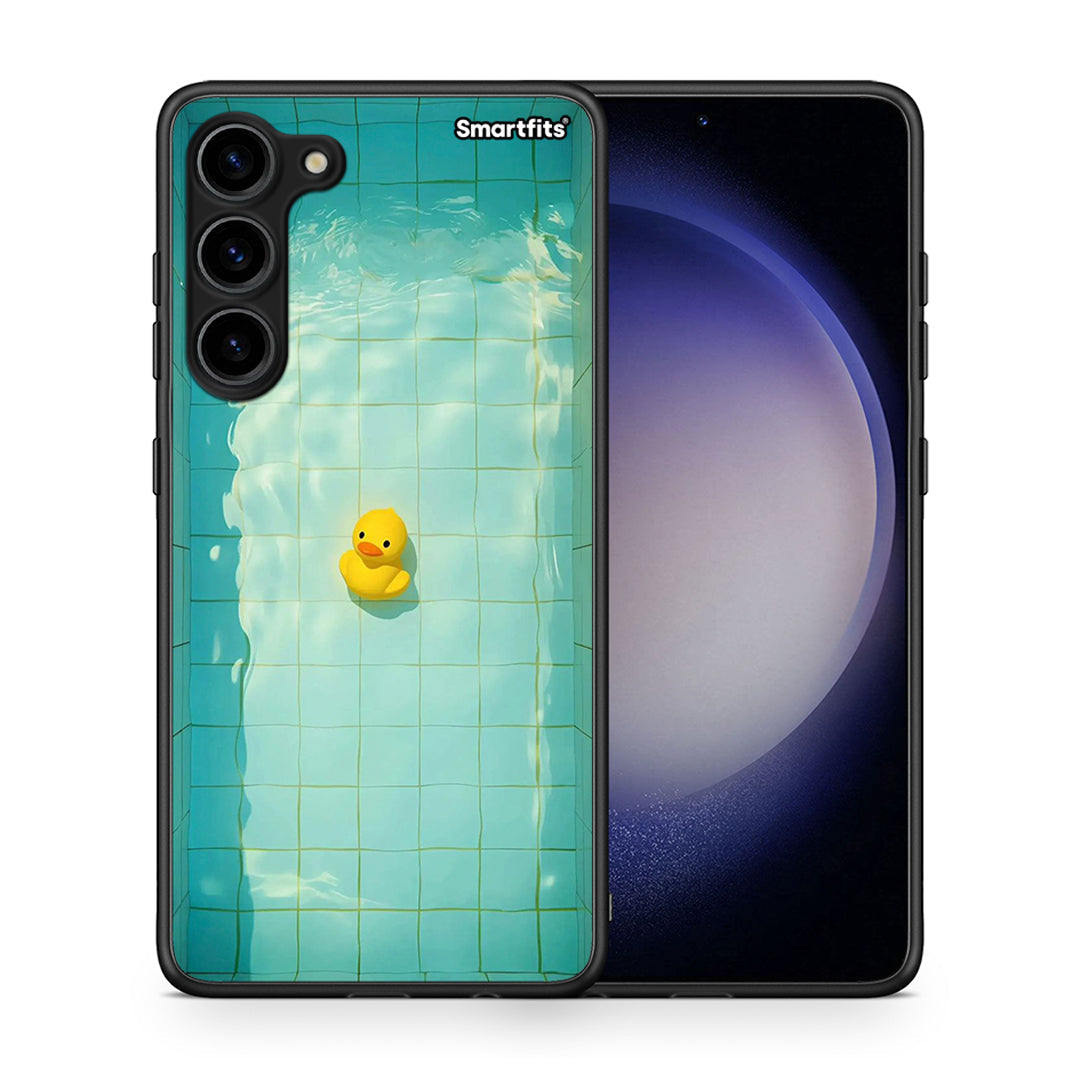 Θήκη Samsung Galaxy S23 Plus Yellow Duck από τη Smartfits με σχέδιο στο πίσω μέρος και μαύρο περίβλημα | Samsung Galaxy S23 Plus Yellow Duck Case with Colorful Back and Black Bezels