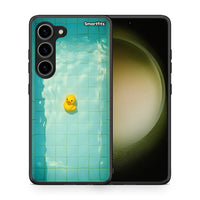 Thumbnail for Θήκη Samsung Galaxy S23 Yellow Duck από τη Smartfits με σχέδιο στο πίσω μέρος και μαύρο περίβλημα | Samsung Galaxy S23 Yellow Duck Case with Colorful Back and Black Bezels