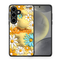 Thumbnail for Θήκη Samsung Galaxy S24 Bubble Daisies από τη Smartfits με σχέδιο στο πίσω μέρος και μαύρο περίβλημα | Samsung Galaxy S24 Bubble Daisies case with colorful back and black bezels